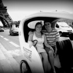 photo of George and Julie the day after the proposal