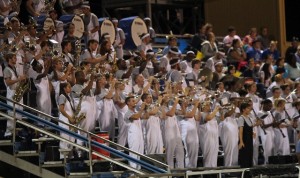 Band playing at a game