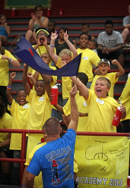 More than 125 smiling faces are clear proof of the positive effects Mitchell’s program is having.