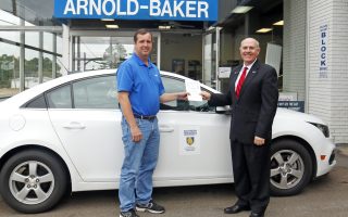 Arnold-Baker Chevrolet donates use of car to SAU