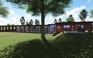 Alumni center and pavilion quickly becoming reality