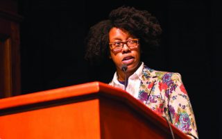 Finding the poetry: Kelly delivers Mallory Distinguished Lecture